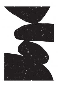 Pedras abstratas equilibradas