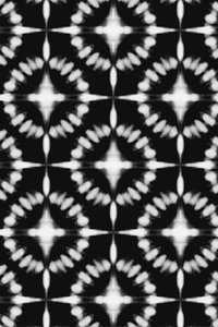Padrão Shibori monocromático de Fun Qui