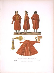 Um Kaftan polonês de Pedro, o Grande. Das antiguidades do Estado russo, antes de 1853
