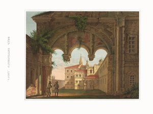 Vista das Câmaras Patriarcais. Das Antiguidades do Estado Russo, 1849-1853. de Fyodor Grigoryevich Solntsev