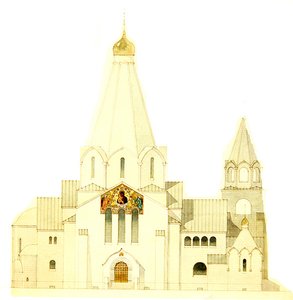 Design para a igreja de Balakovo de Fyodor Shekhtel