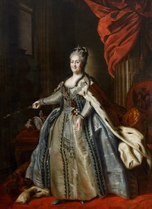 Retrato da Imperatriz Catarina II (1729-1796) por Rokotov, Fyodor Stepanovich (1735-1808). Óleo sobre tela, segunda metade do século 18, State A. Radishchev Art Museum, Saratov de Fyodor Stepanovich Rotokov