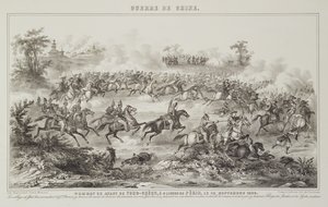 A Batalha de Chang-Kia-Onang, antes de Tong-Cheou, 18 de setembro de 1860, da Guerra na China, 1862 de G.C. de Fortavion