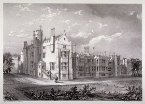 Vista do Palácio de Lambeth, Londres, c1830 de GF Bragg