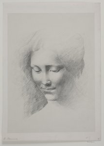 cabeça feminina de G.F. Clement