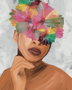 Retrato de uma Mulher com Flores de GIovanna Gil Alves