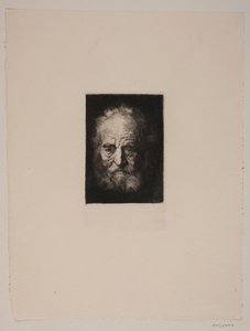 A cabeça do velho. Estudo após Rembrandt