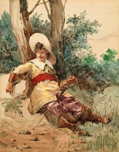 Descansando Mosqueteiro, s.d. de G. Camfri