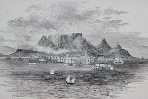 Cape Town Seen from Table Bay, South Africa, de 