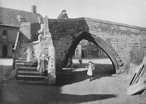 Ponte velha em Crowland, Lincolnshire, c1896