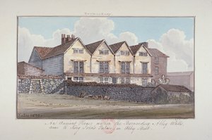 Abadia de São Salvador, Bermondsey, Londres, 1825