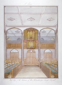 A capela na Philanthropic Society Institution em London Road, Southwark, Londres, 1825 de G Yates