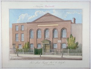 Capela Independente de West Street, Southwark, Londres, 1826 de G Yates