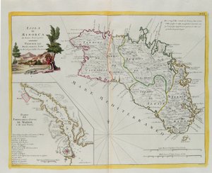 Ilha de Minorca e a planta do porto e da cidade de Mahon e seus fortes, gravura de G. Zuliani tirada de Tomé I do "Atlas Mais Novo" publicado em Veneza em 1778 por Antonio Zatta, Coleção Particular