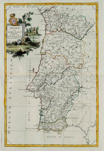 Reino de Portugal, gravura de G. Zuliani tirada de Tomé do Novo Atlas publicada em Veneza em 1776 por Antonio Zatta, Coleção Particular de G. Zuliani