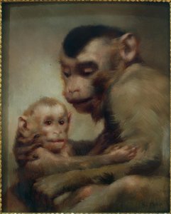 Mãe com criança (macacos)