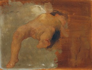 Putto reclinado de Gabriel Ferrier