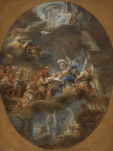 Nobreza oferecendo as crianças imperiais da Rússia a Minerva, c. 1795