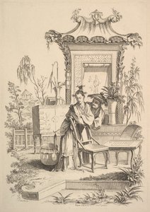 Homem e mulher chineses, ca. 1742 de Gabriel Huquier