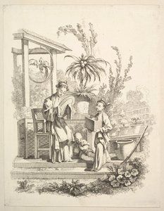 O banheiro, ca. 1742 de Gabriel Huquier