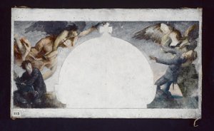 Esboço para a pintura do monumento aos mortos da guerra de 1870 no Liceu Chaptal, cerca de 1879 (óleo sobre tela)