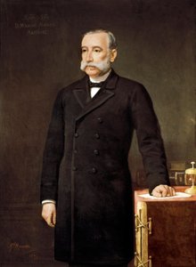 Retrato de Manuel ALONSO MARTINEZ (1827-1891), advogado e membro político espanhol do Partido da União Liberal de Madrid, Congresso dos Departamentos.
 Pintura de Gabriel Maureta (século XIX). de Gabriel Maureta Aracil