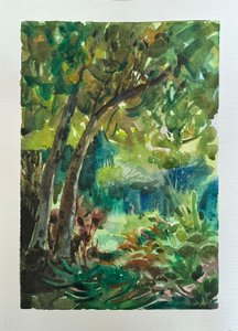 The Huntington Gardens, 2024 (papel para aguarela)