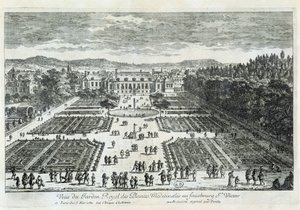 Vista do Jardin des Plantes no século XVII, por Perelle
