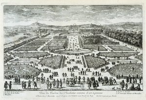 Vista do Jardim das Tuileries como está agora - grav. por Perelle, final do século XVII
