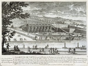 Vista da caverna de Vaux Le Visomte (Vaux-Le-Vicomte) - por Perelle, final do século XVII de Gabriel Perelle