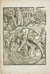 Hércules Estrangulando o Leão Nemean, dos Trabalhos de Hércules