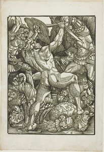 Hércules e os gigantes, de cenas da vida de Hércules de Gabriel Salmon
