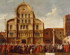 Itália, Vêneto, Veneza, Doge de Veneza pela Igreja de San Zaccaria de Gabriele Bella