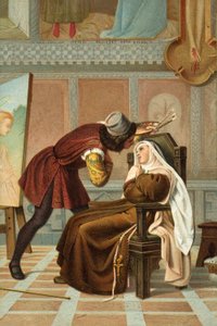 Filippo Lippi e a freira Buti (cor litho) de Gabriele Castagnola