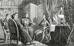 O Príncipe Charles Albert de Carignano (1798-1849) promete o seu apoio aos conspiradores liberais, 6 de Março de Gabriele Castagnola