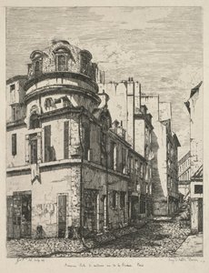 Etchings of Old Paris: Antiga Faculdade de Medicina, rue de la Bucherie