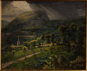 Pietra di Bismantova (óleo sobre tela) de Gaetano Bellei
