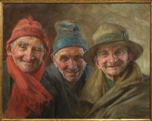 Três Amigos 1917 (óleo sobre tela)