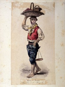 Vendedor de morangos, trajes napolitanos por G. Dura