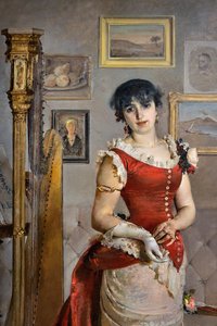 O Harpista, detalhe