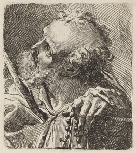 Busto de um santo de Gaetano Gandolfi
