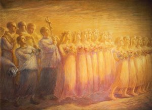 Funeral de uma virgem, de Gaetano Previati