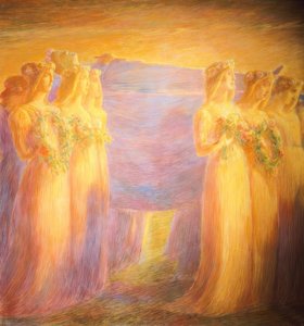 Funeral de uma virgem, de Gaetano Previati