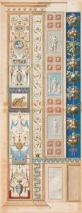 Pilaster Loggia II (ornamento, no meio campo um cavalo selado)