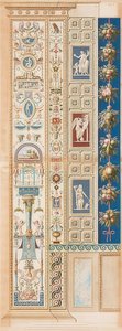 Pilaster Loggia I (ornamento que repousa sobre uma máscara)