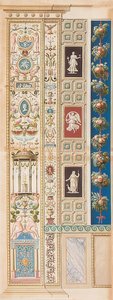 Pilaster Loggia XIII (decoração com um templo de Diana no meio)