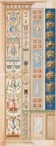 Pilaster Loggia XII (ornamento que cresce em um vaso) de Gaetano Savorelli