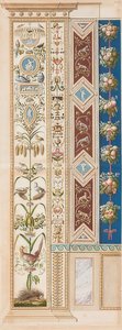 Pilaster Loggia XI (ornamento com porco-espinho) de Gaetano Savorelli