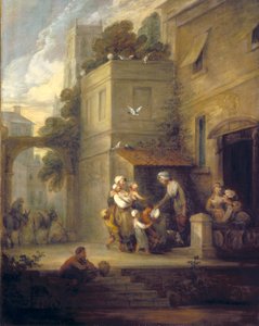 Ajuda à Caridade (óleo sobre tela) de Gainsborough Dupont