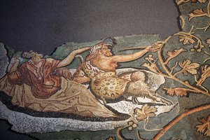 Mosaico representando o castigo de Licurgo